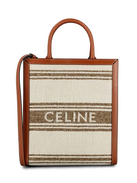 CABAS STRIPED RAFFIA TOTE BAG