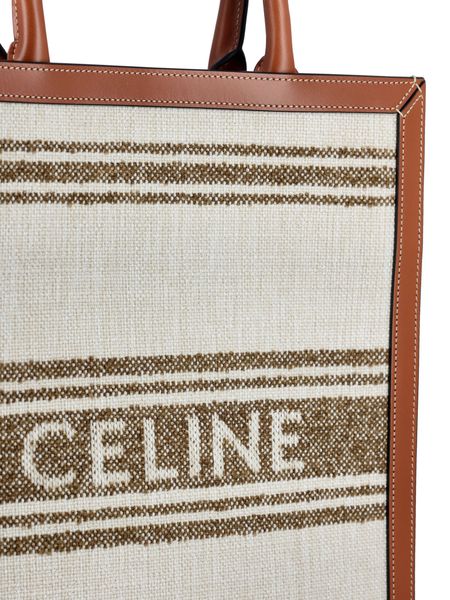 CABAS STRIPED RAFFIA TOTE BAG