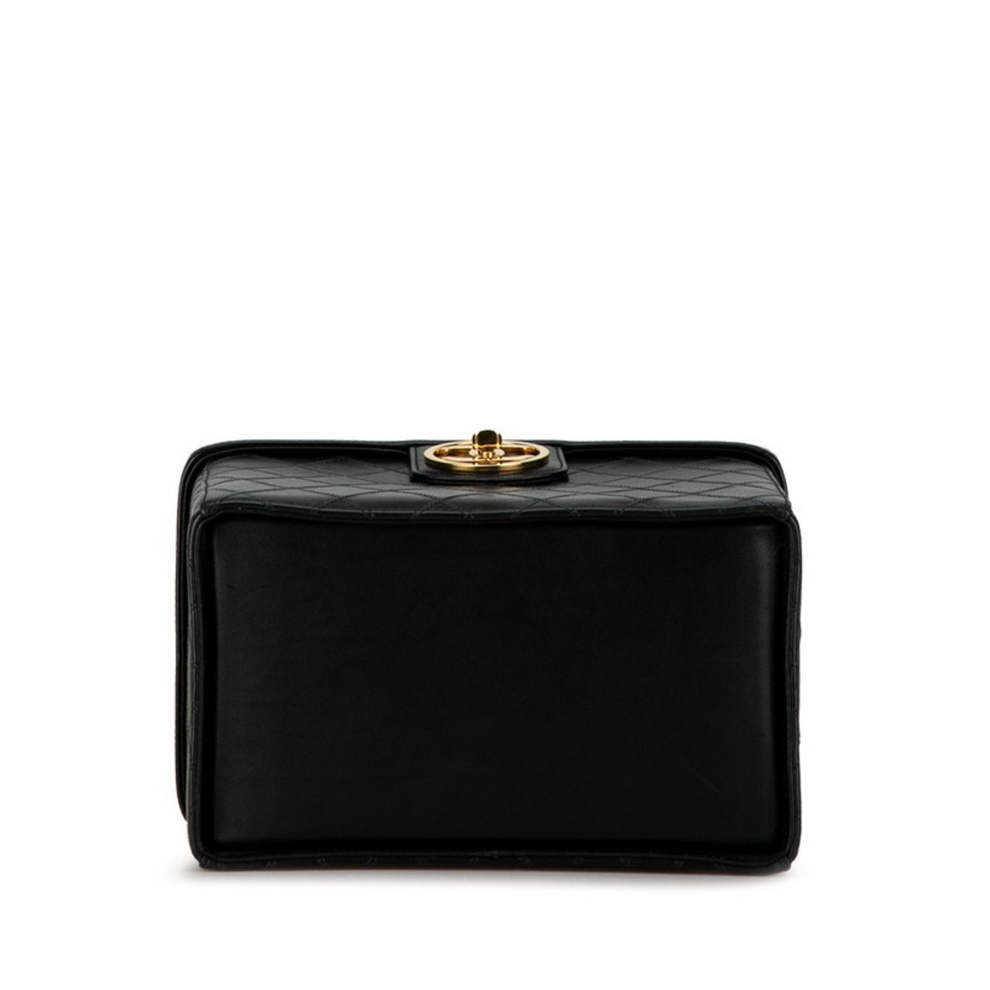 Chanel Vanity Case Quilted Leather Handbag
