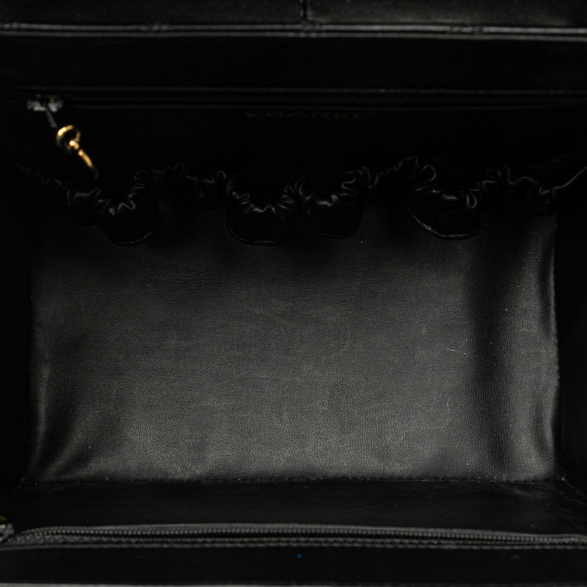 Chanel Vanity Case Quilted Leather Handbag