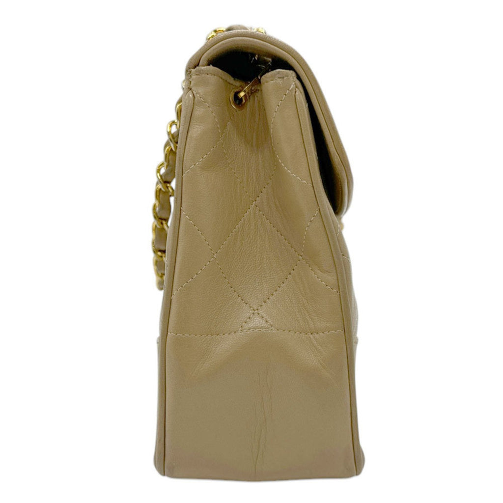 Chanel Classic Flap Bag Beige Lambskin