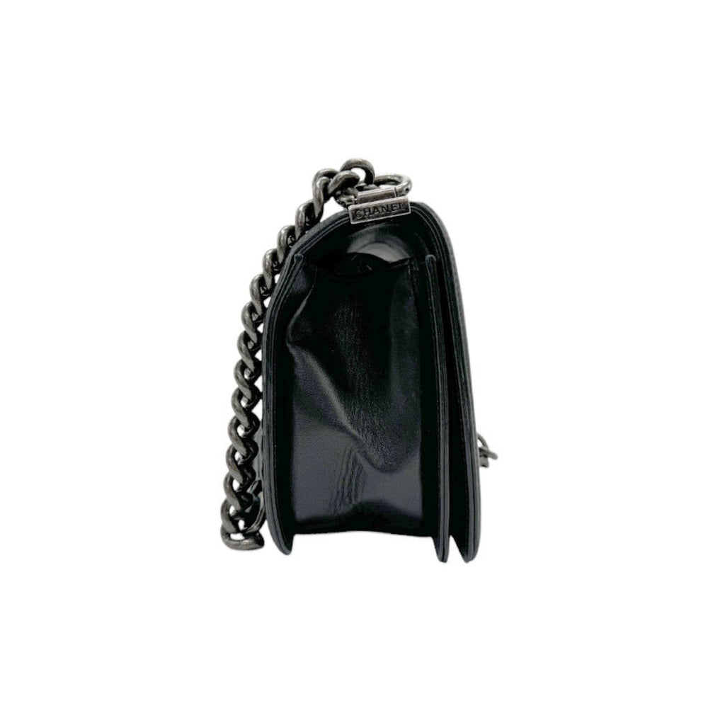 Chanel Boy Bag Chevron Quilted Lambskin