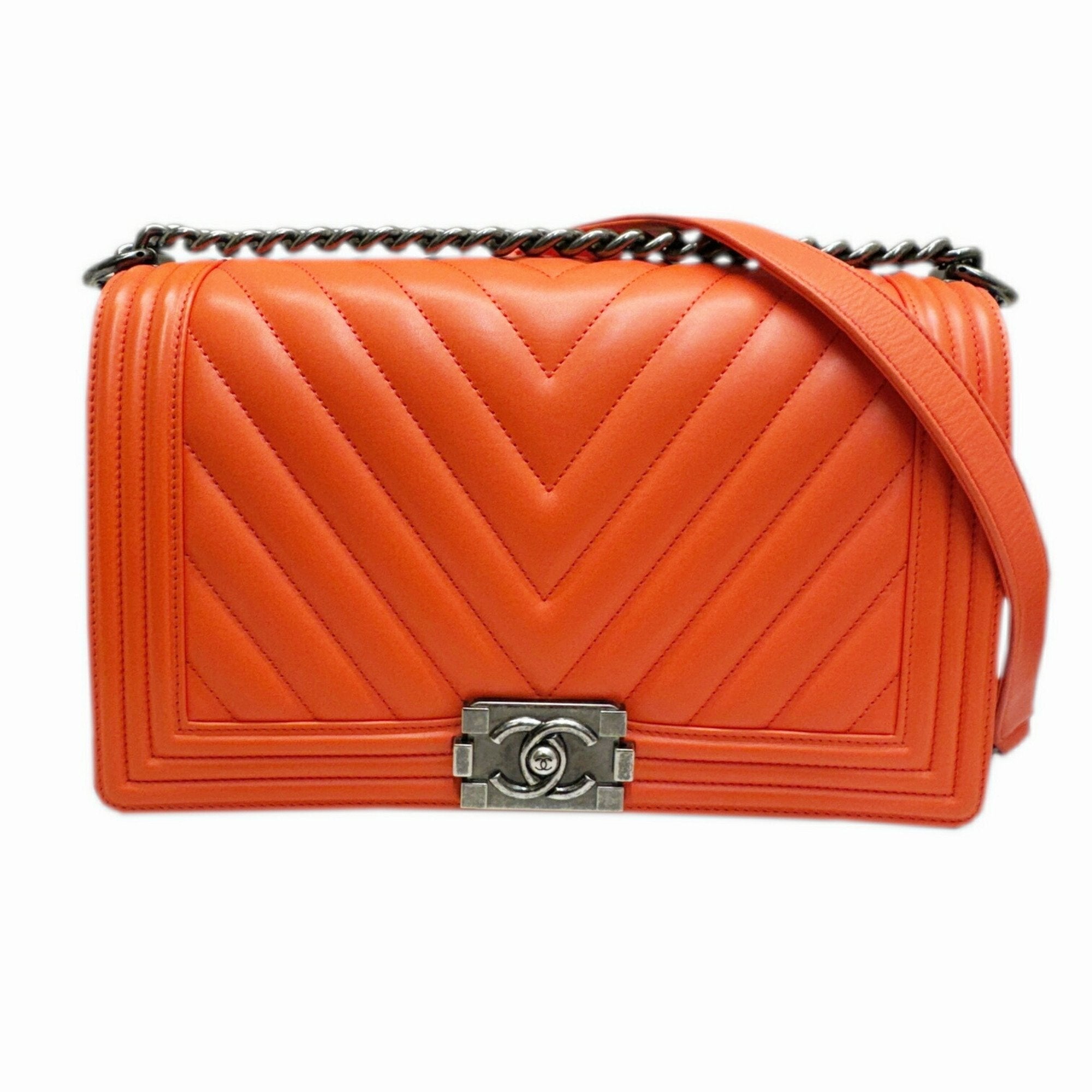 Chanel Boy Chanel Chevron Quilted Lambskin Bag