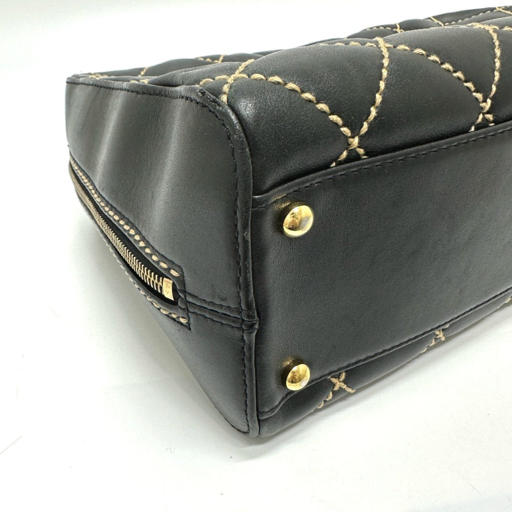 Chanel Quilted Leather Handbag Diamond Style