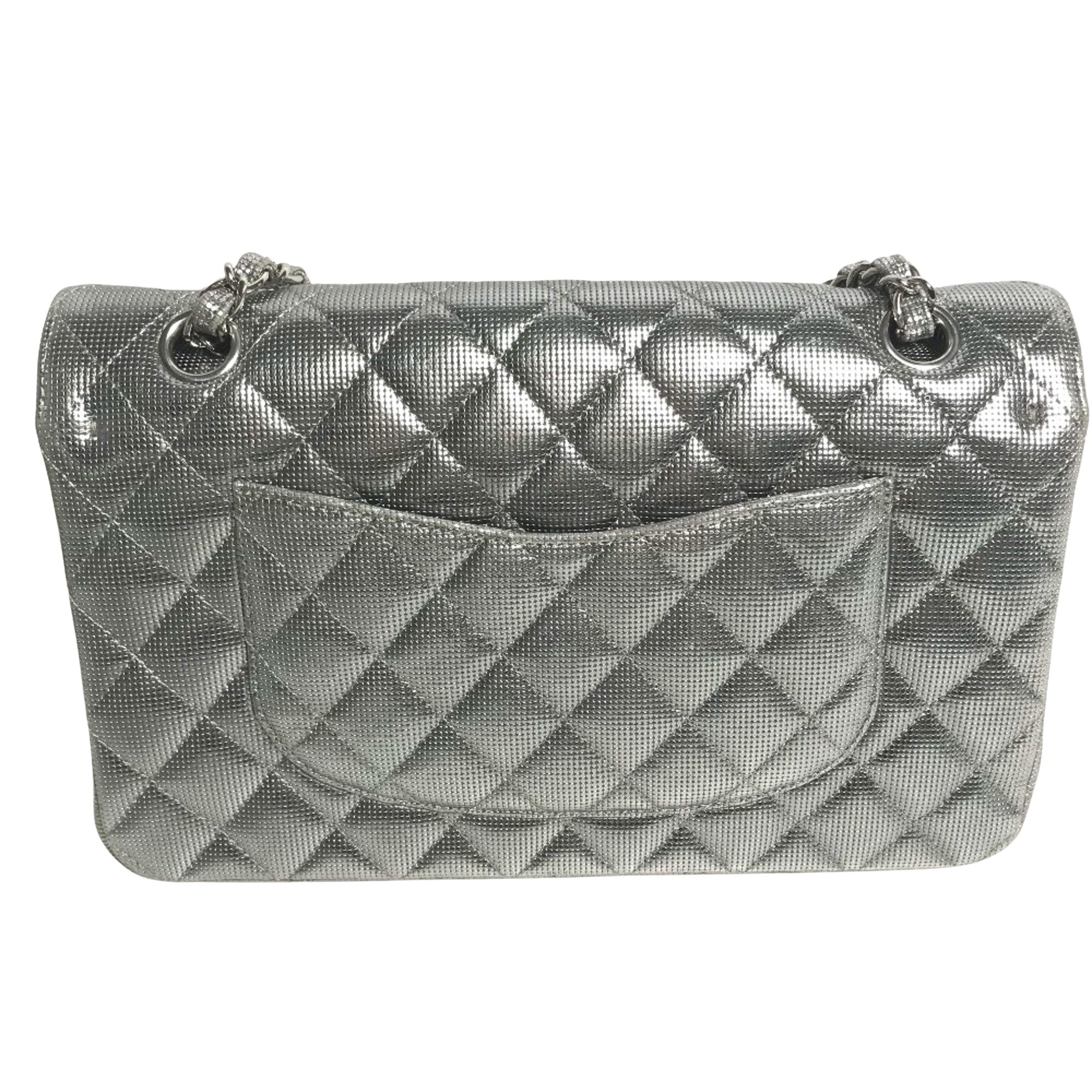 Chanel Classic Flap Bag Metallic Silver