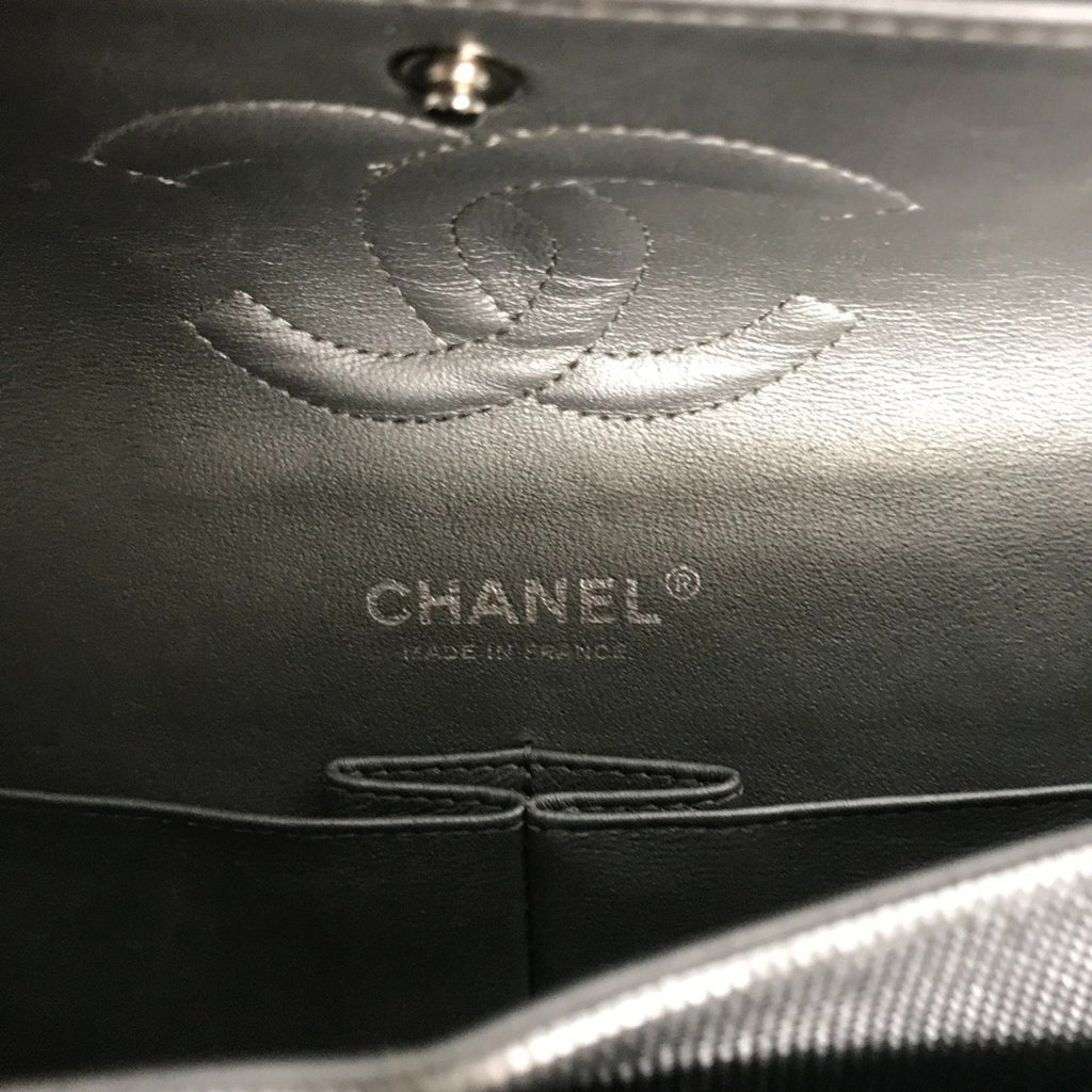 Chanel Classic Flap Bag Metallic Silver