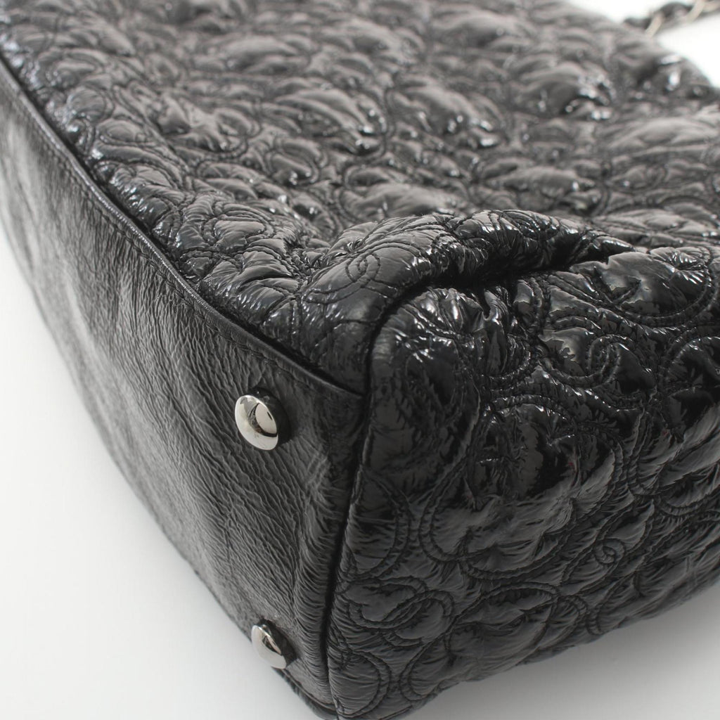 Chanel Quilted Patent Leather Chain Bag