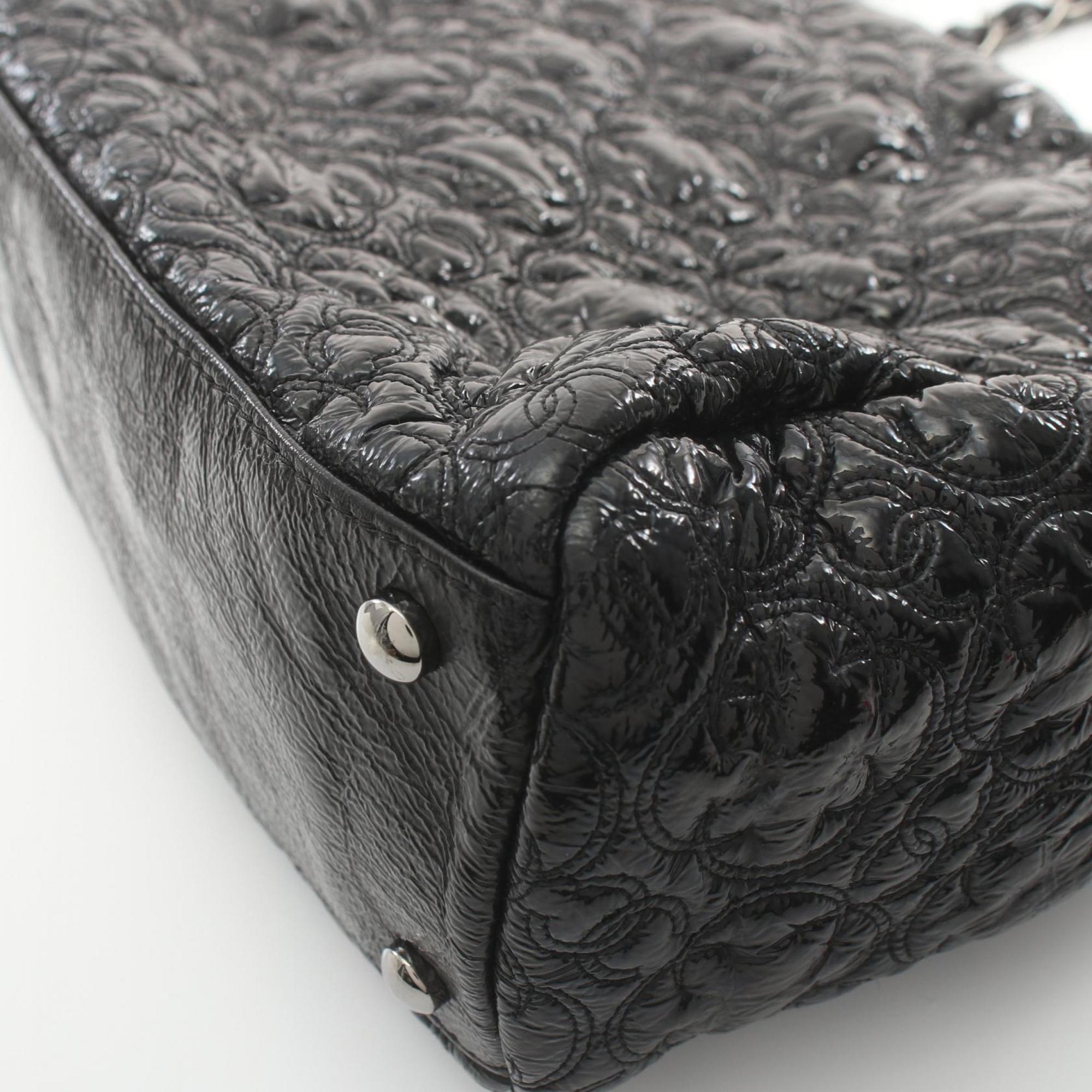 Chanel Quilted Patent Leather Chain Bag