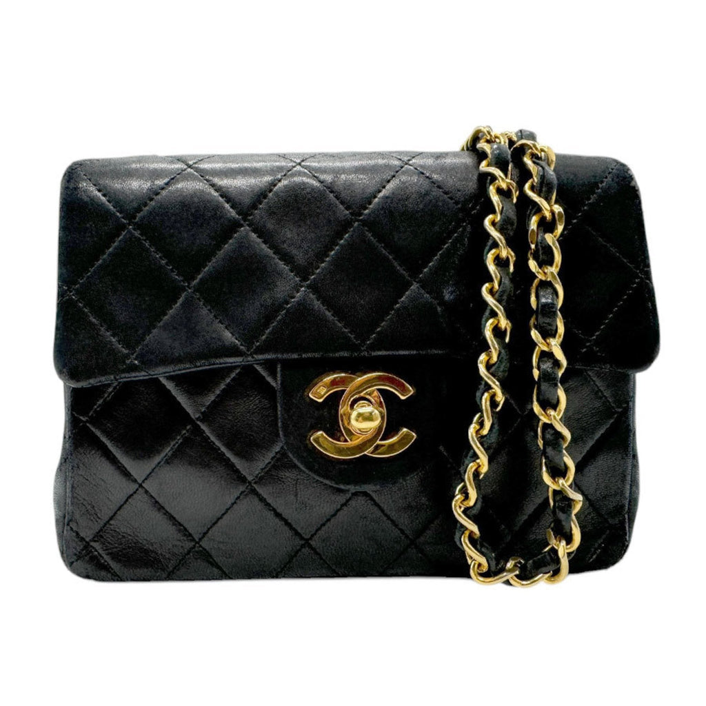 Chanel Mini Classic Flap Bag Black Lambskin