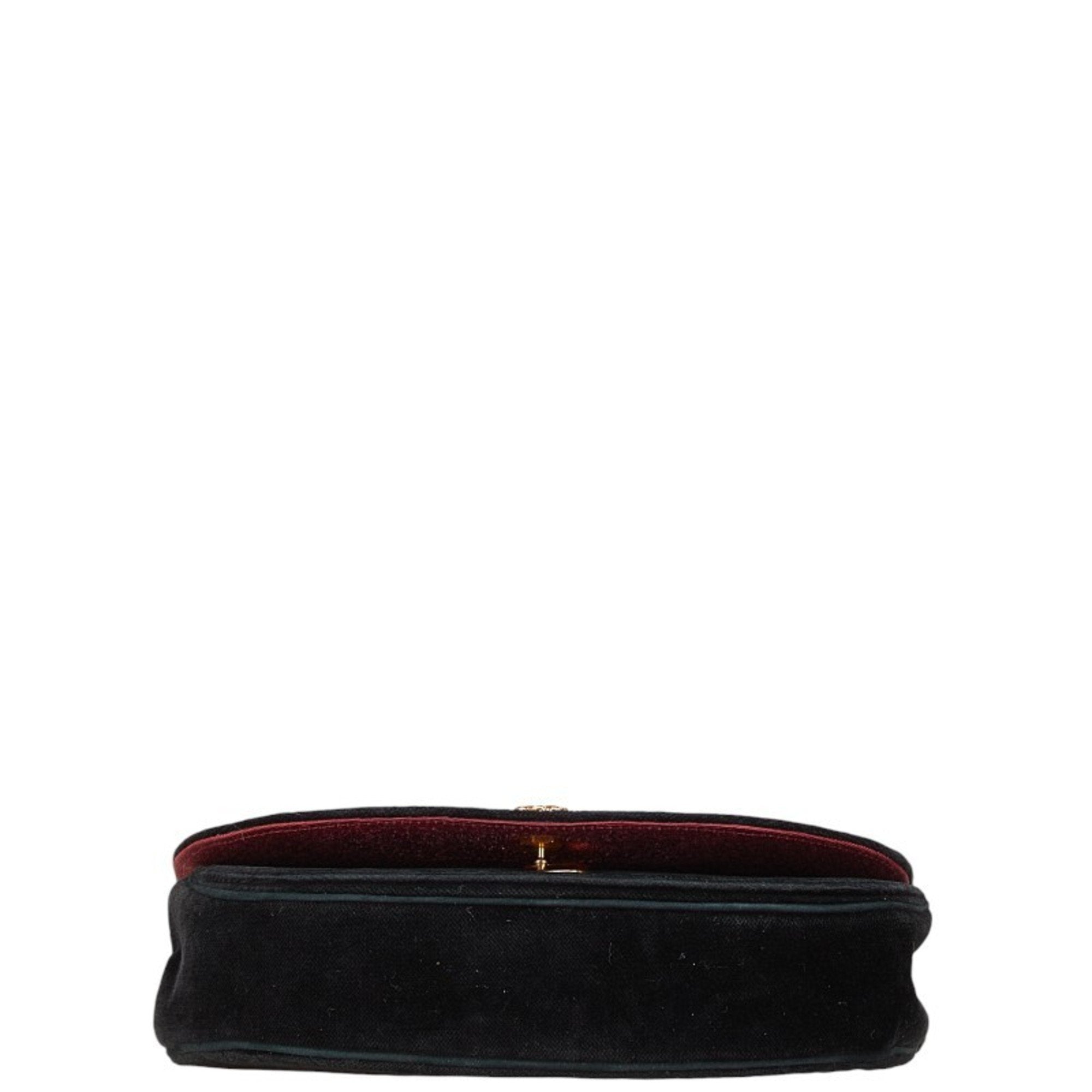 Chanel Velvet Quilted Shoulder Bag Classic Flap
