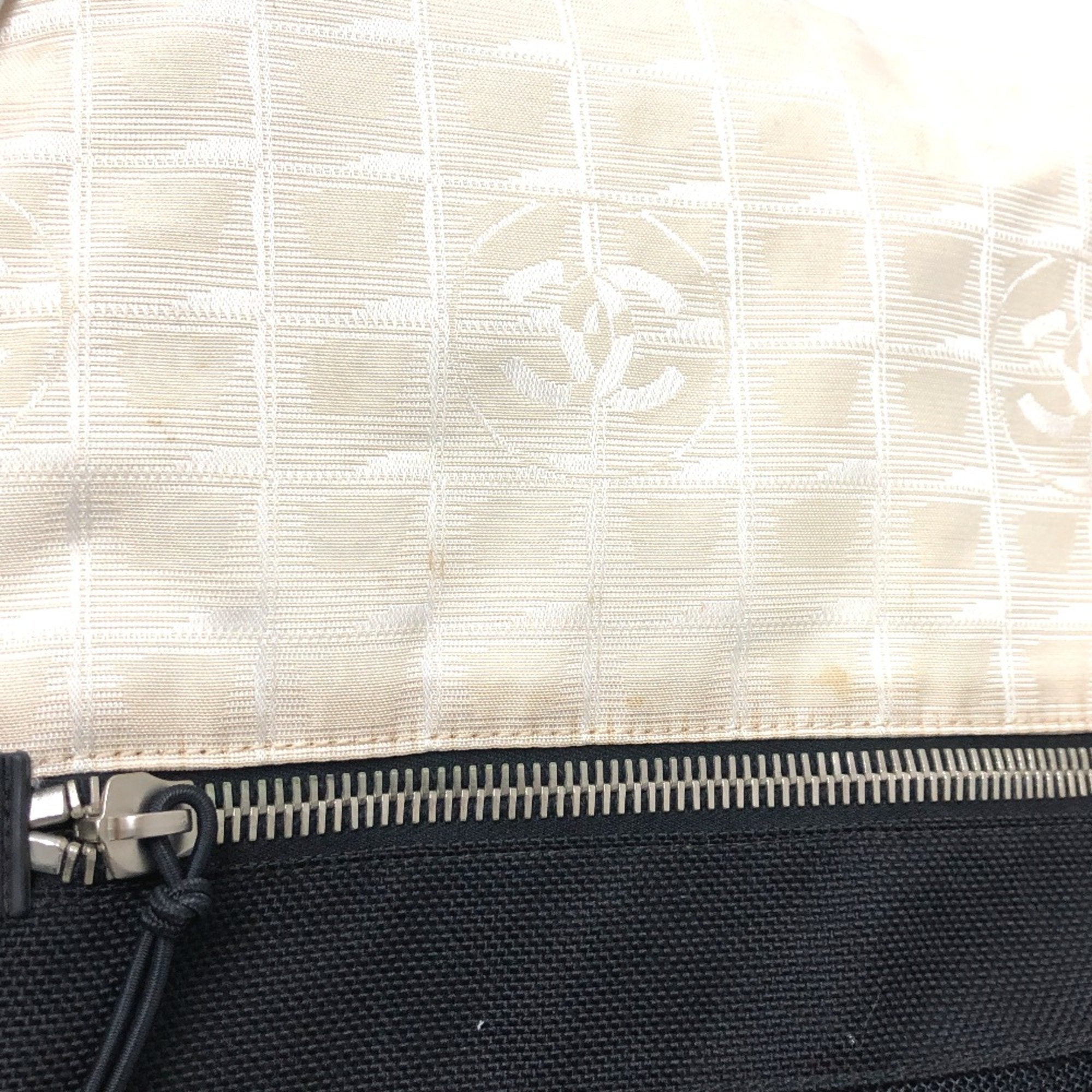 Chanel Classic Flap Bag BeigeBlack Shoulder Bag