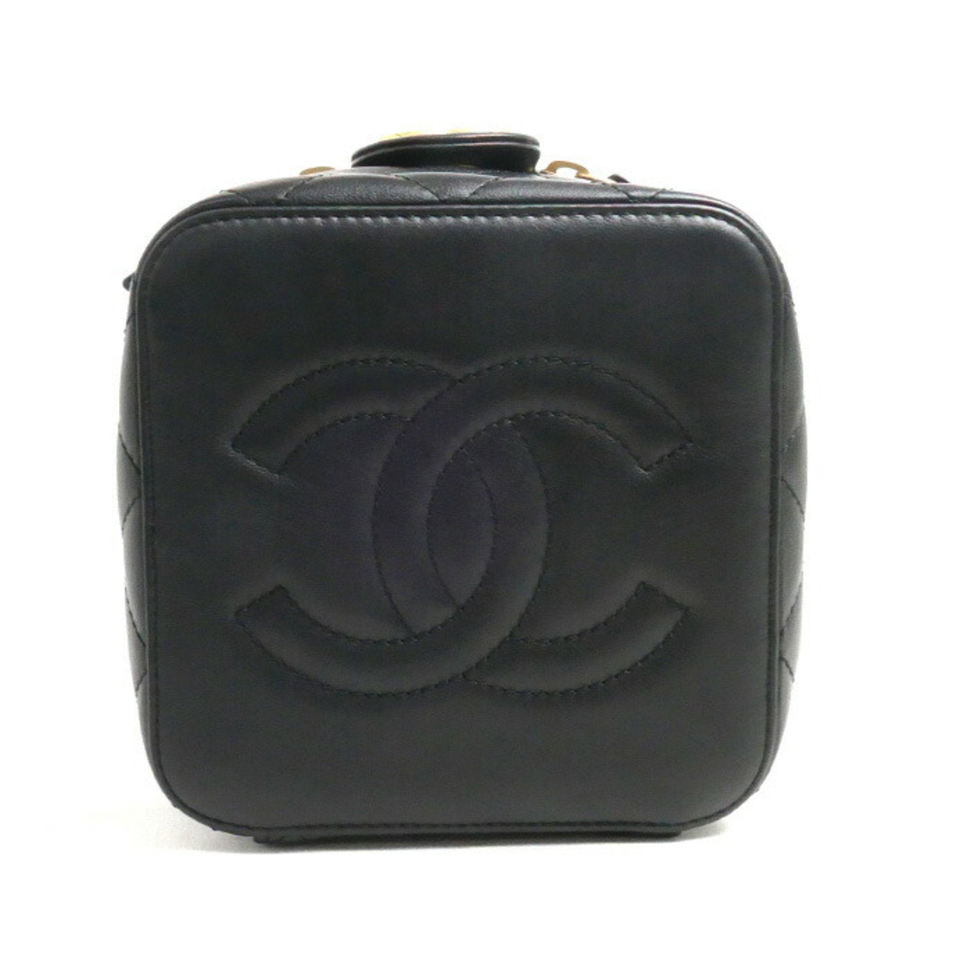 Chanel Chanel Vanity Case Quilted Leather Bag