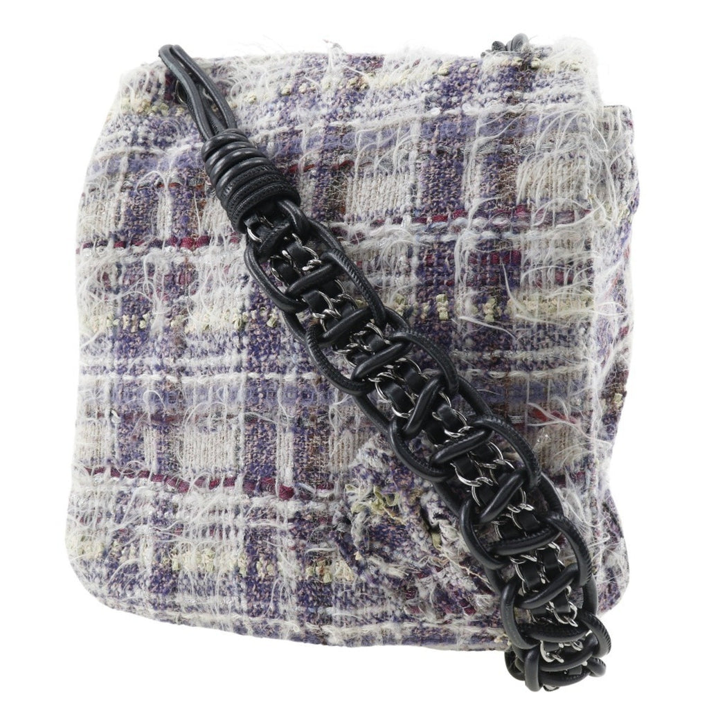 Chanel Tweed Shoulder Bag Chain Strap