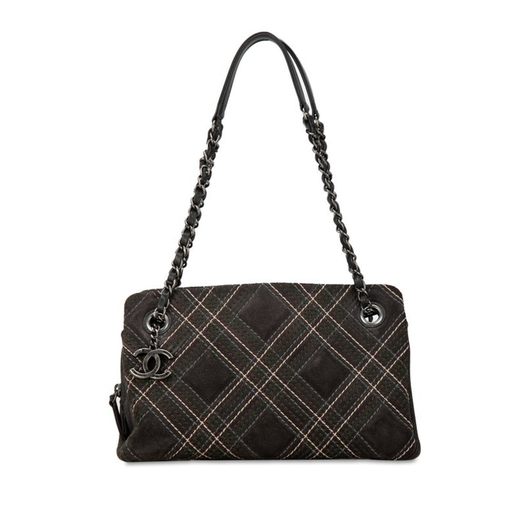 Chanel uede Chain houlder Bag Plaid