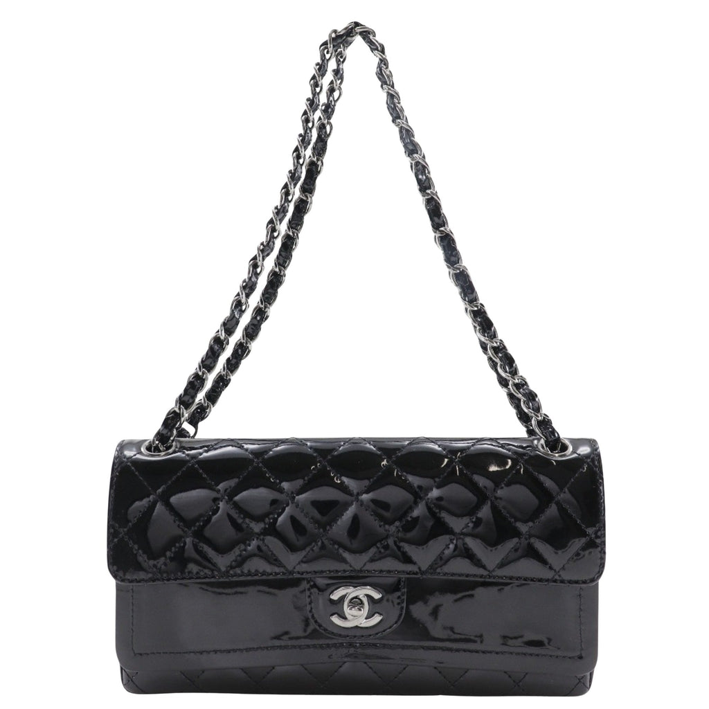 Chanel Classic Double Flap Patent Leather Shoulder Bag