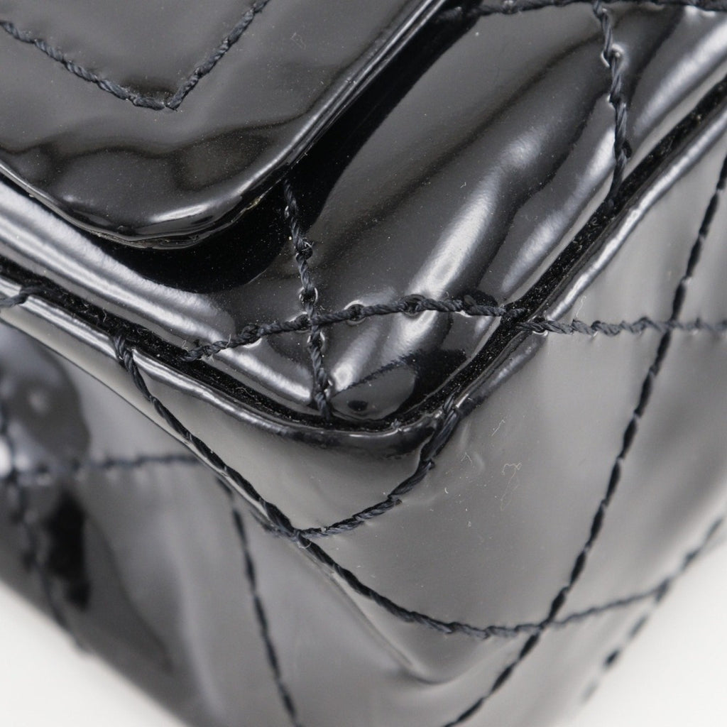 Chanel Classic Double Flap Patent Leather Shoulder Bag