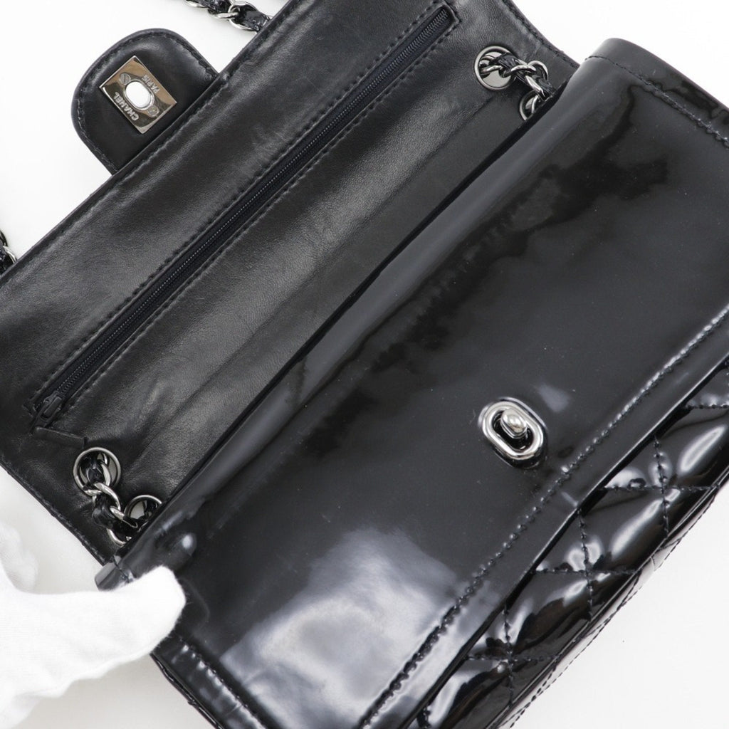 Chanel Classic Double Flap Patent Leather Shoulder Bag