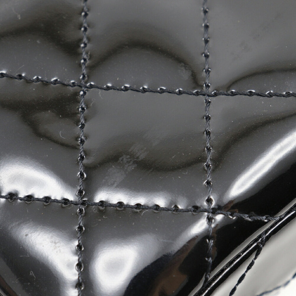 Chanel Classic Double Flap Patent Leather Shoulder Bag