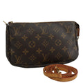 Classic Pochette Accessoire Canvas Shoulder Bag