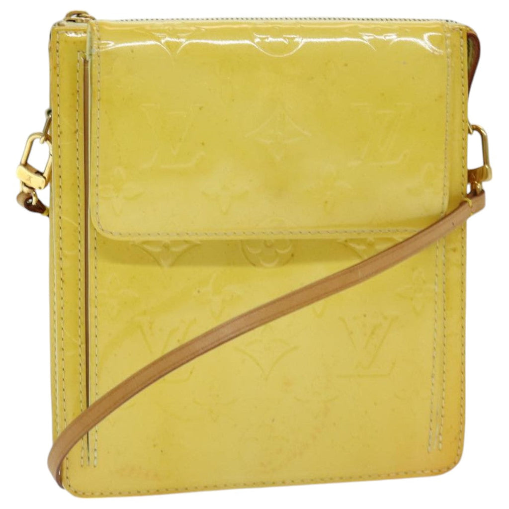 Pochette Monogram Vernis Clutch Yellow