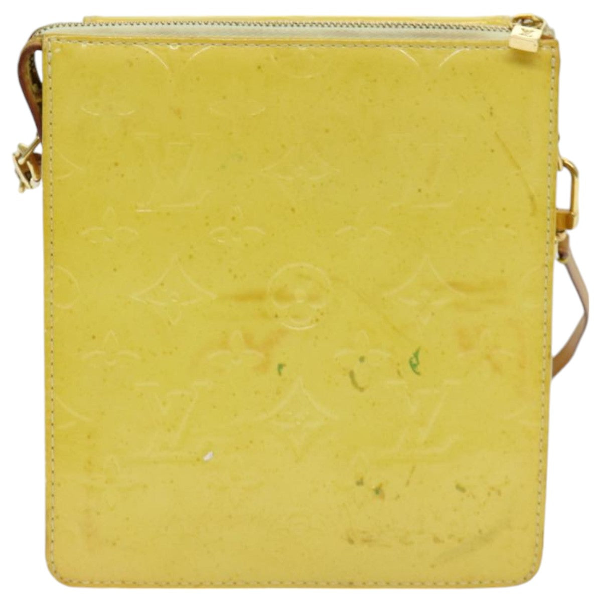 Pochette Monogram Vernis Clutch Yellow