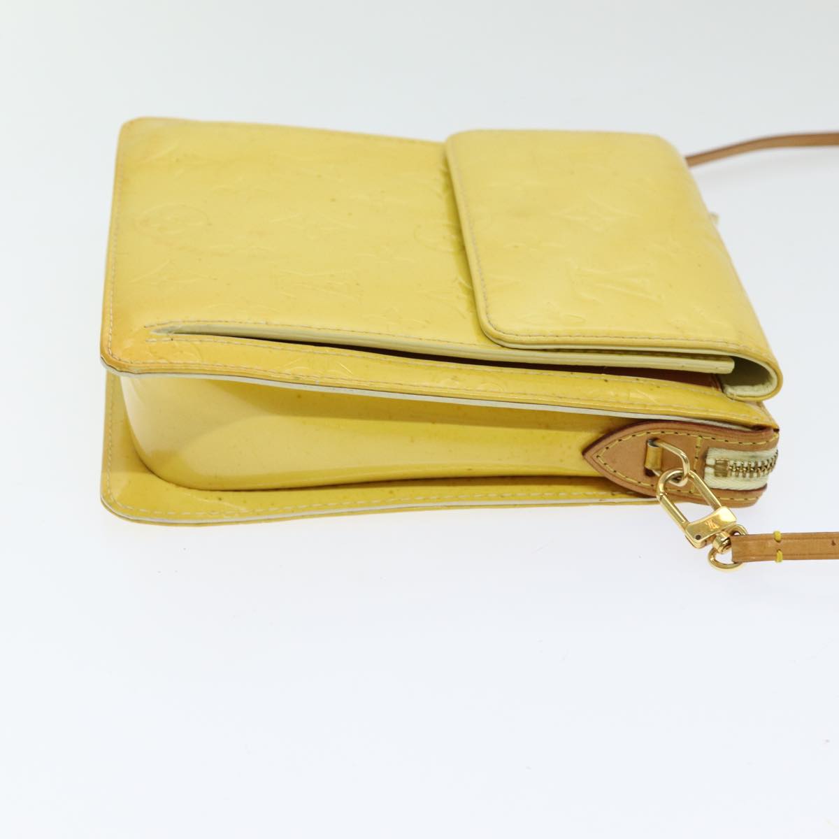 Pochette Monogram Vernis Clutch Yellow