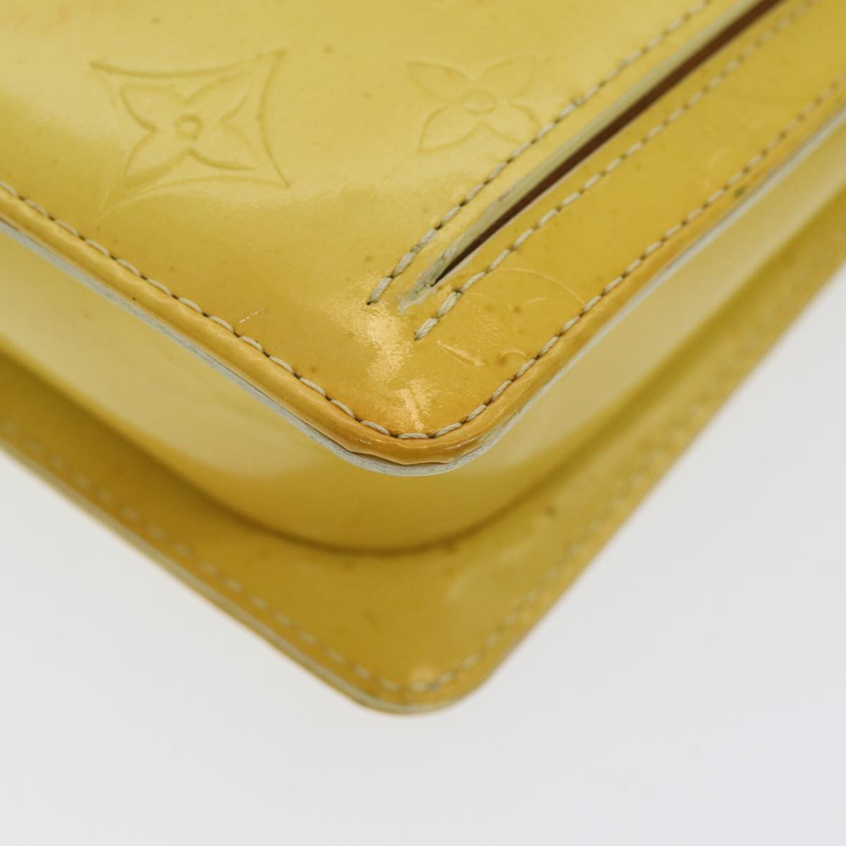 Pochette Monogram Vernis Clutch Yellow