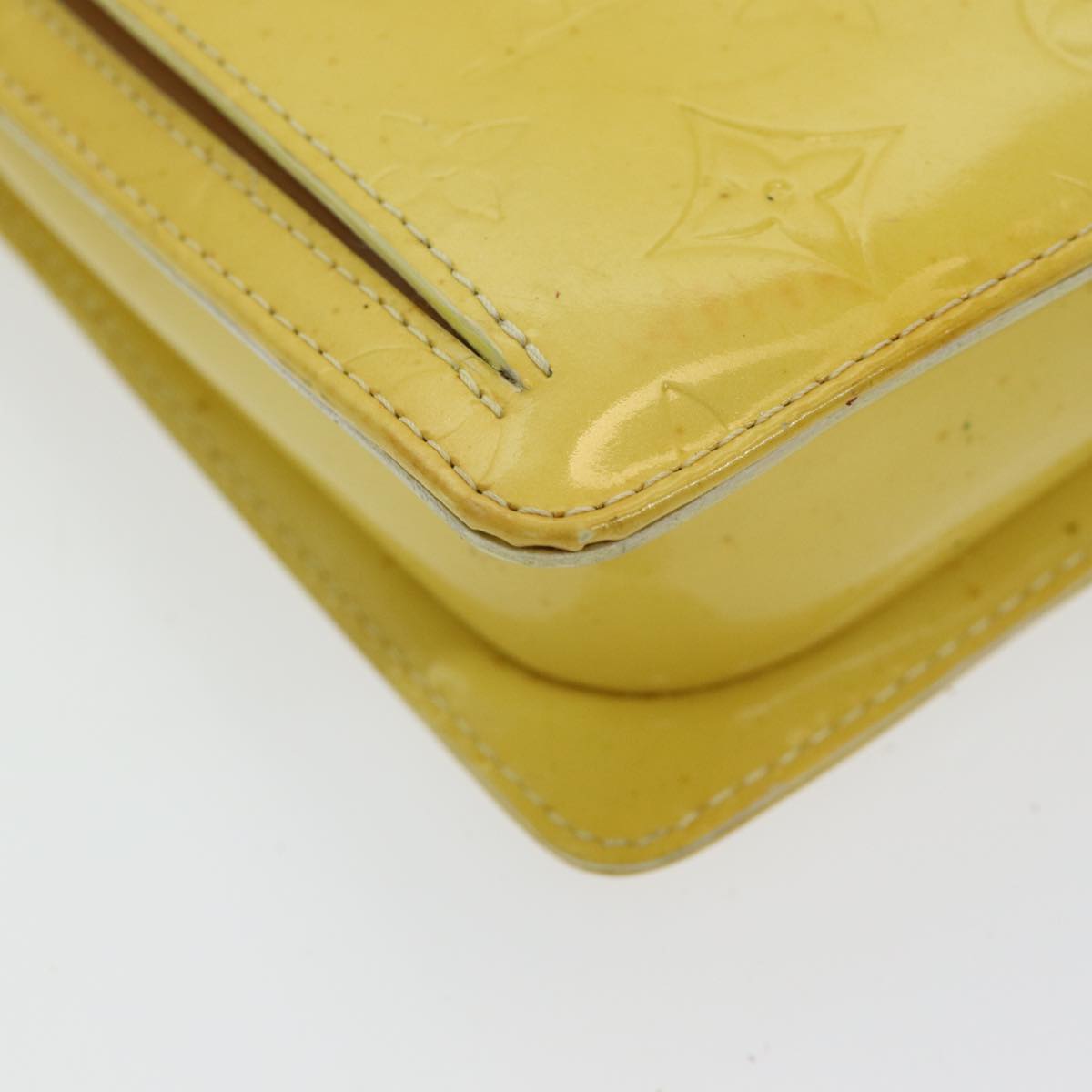 Pochette Monogram Vernis Clutch Yellow