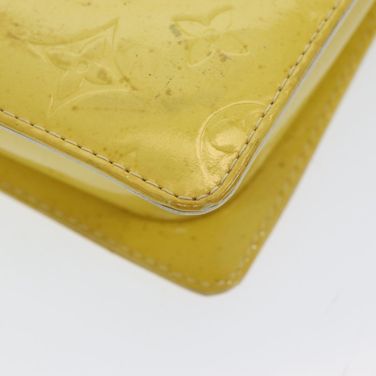 Pochette Monogram Vernis Clutch Yellow