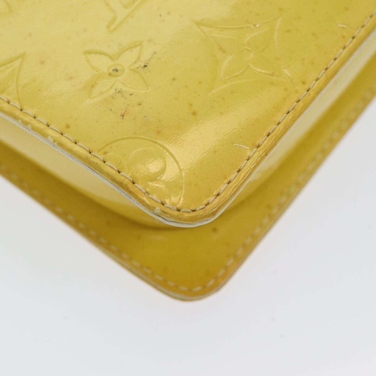 Pochette Monogram Vernis Clutch Yellow