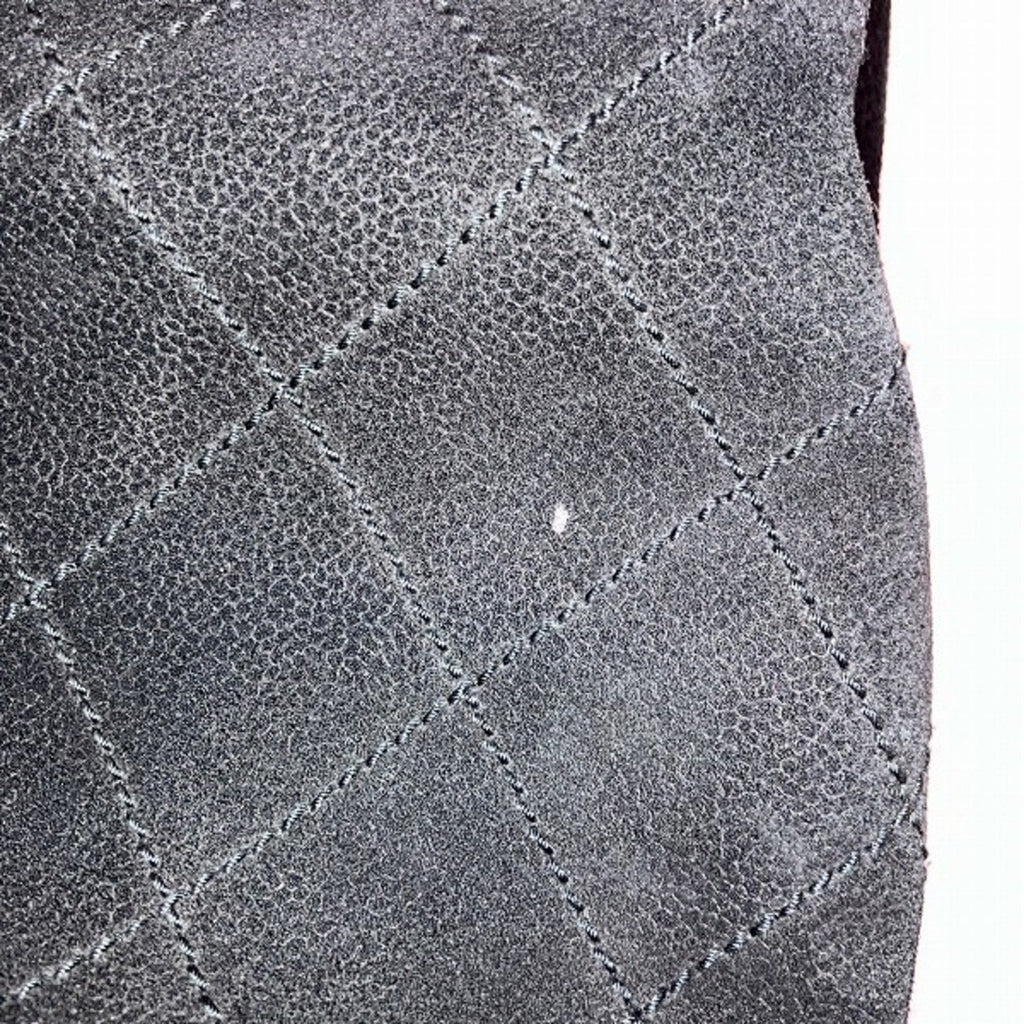 Chanel Classic Quilted Tote Suede Shoulder Bag