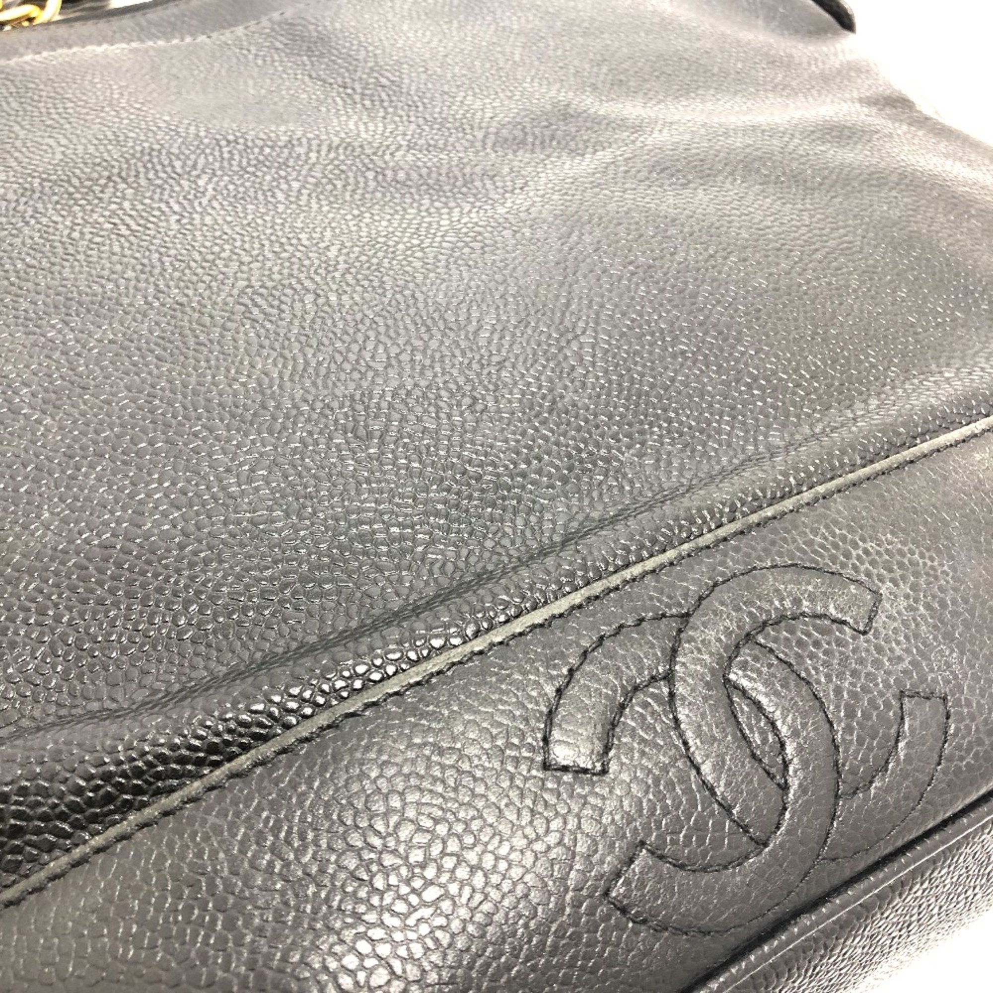 Chanel Triple Coco Leather Tote Bag