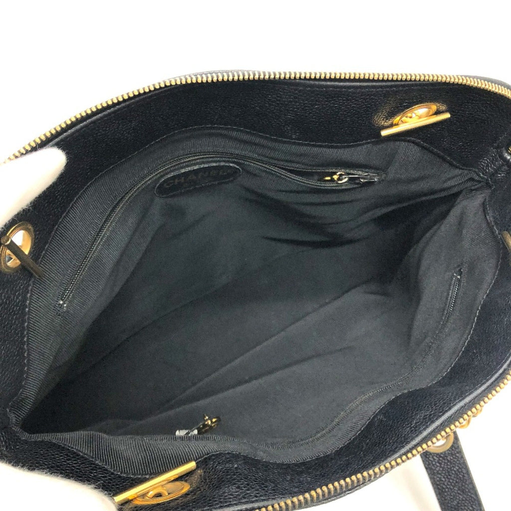 Chanel Triple Coco Leather Tote Bag
