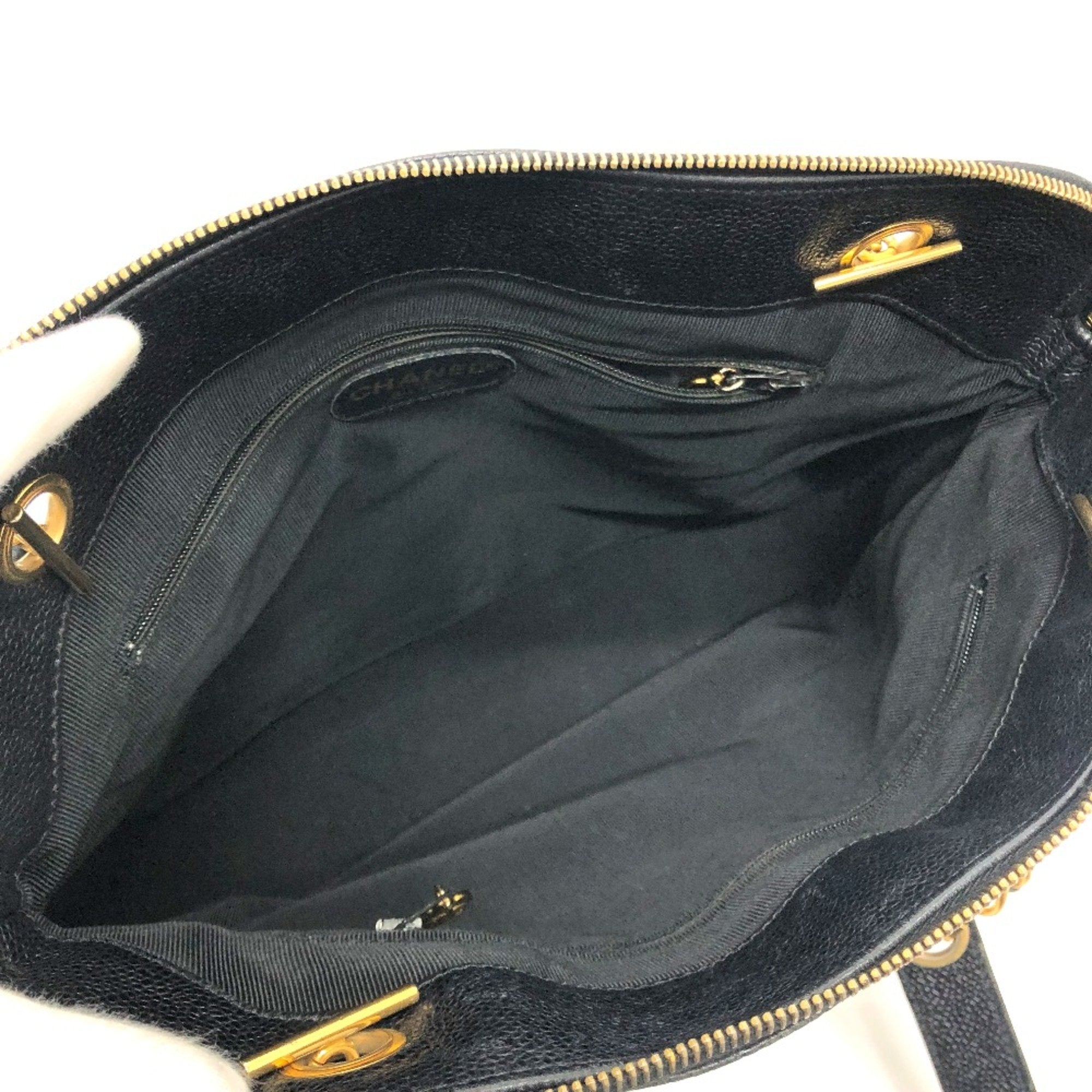 Chanel Triple Coco Leather Tote Bag