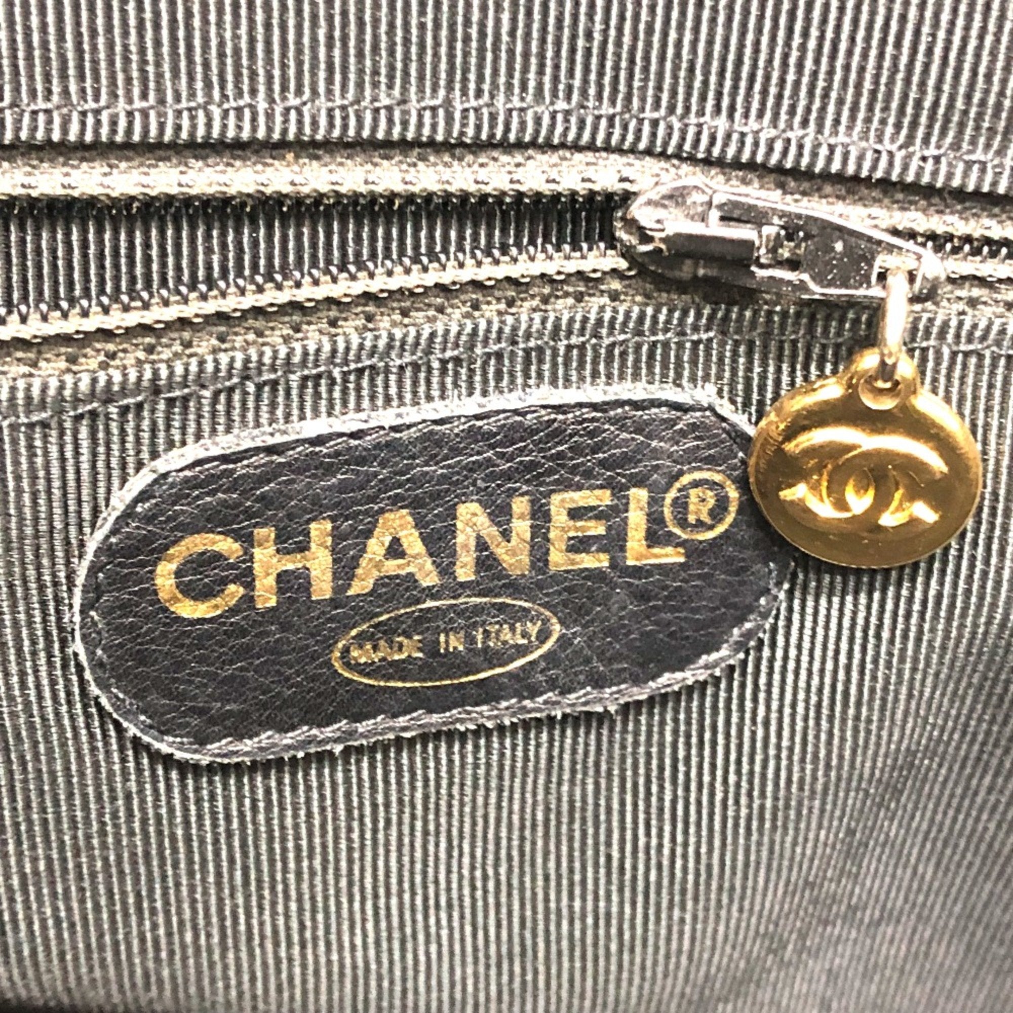 Chanel Triple Coco Leather Tote Bag