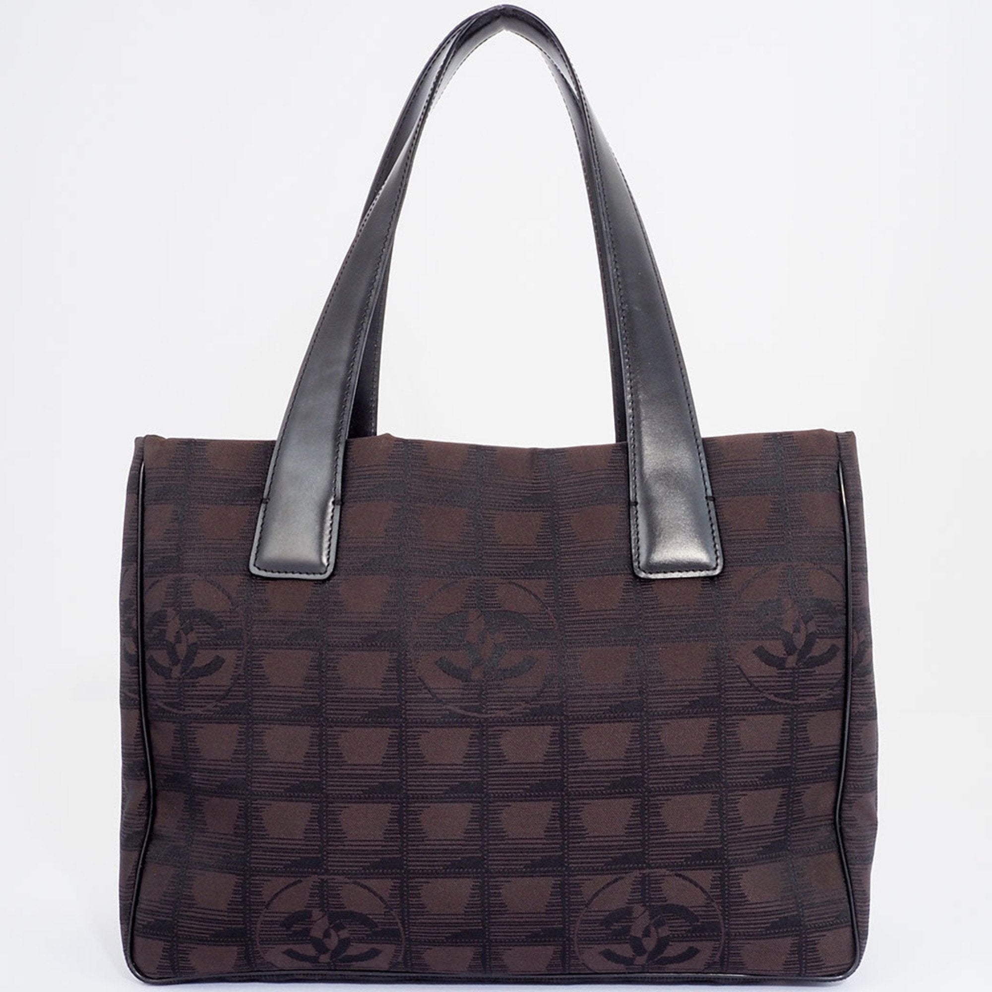 Chanel Geometric Pattern Tote Canvas Tote Bag