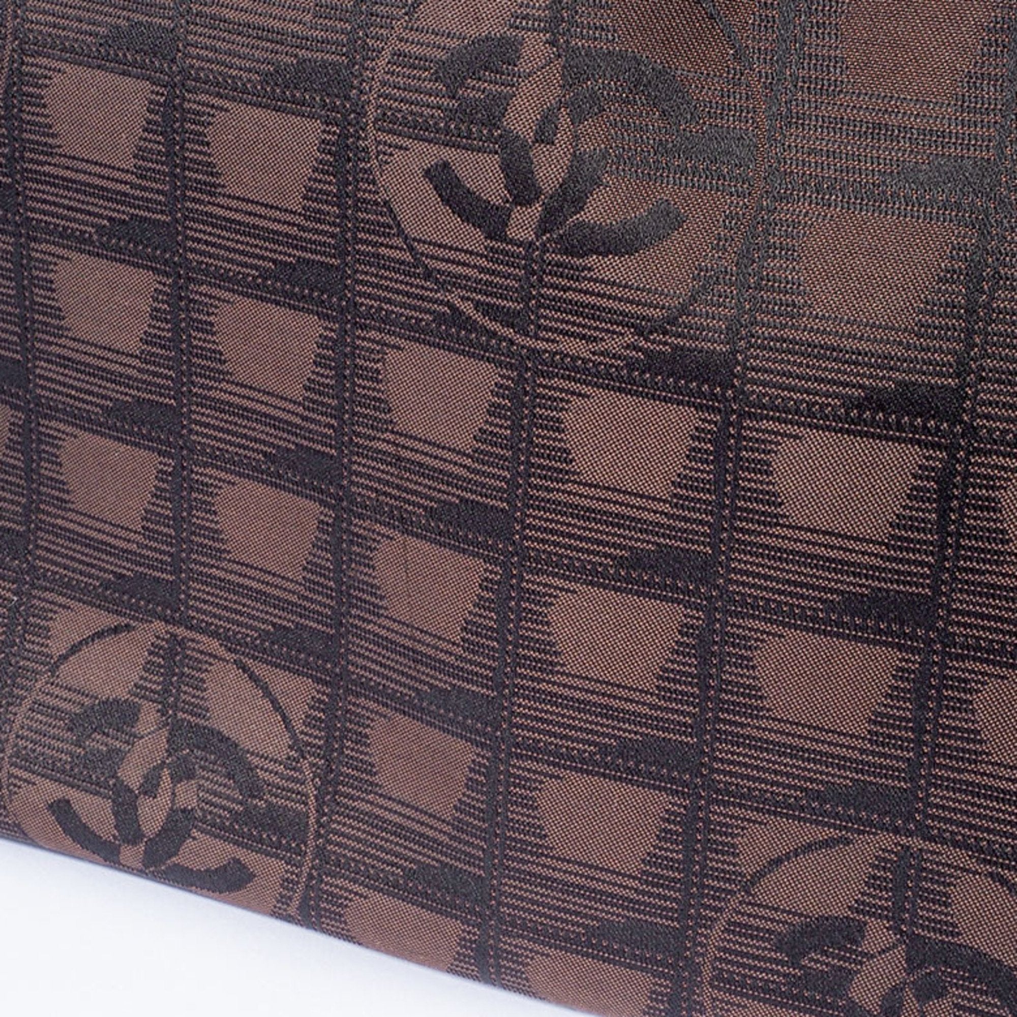Chanel Geometric Pattern Tote Canvas Tote Bag