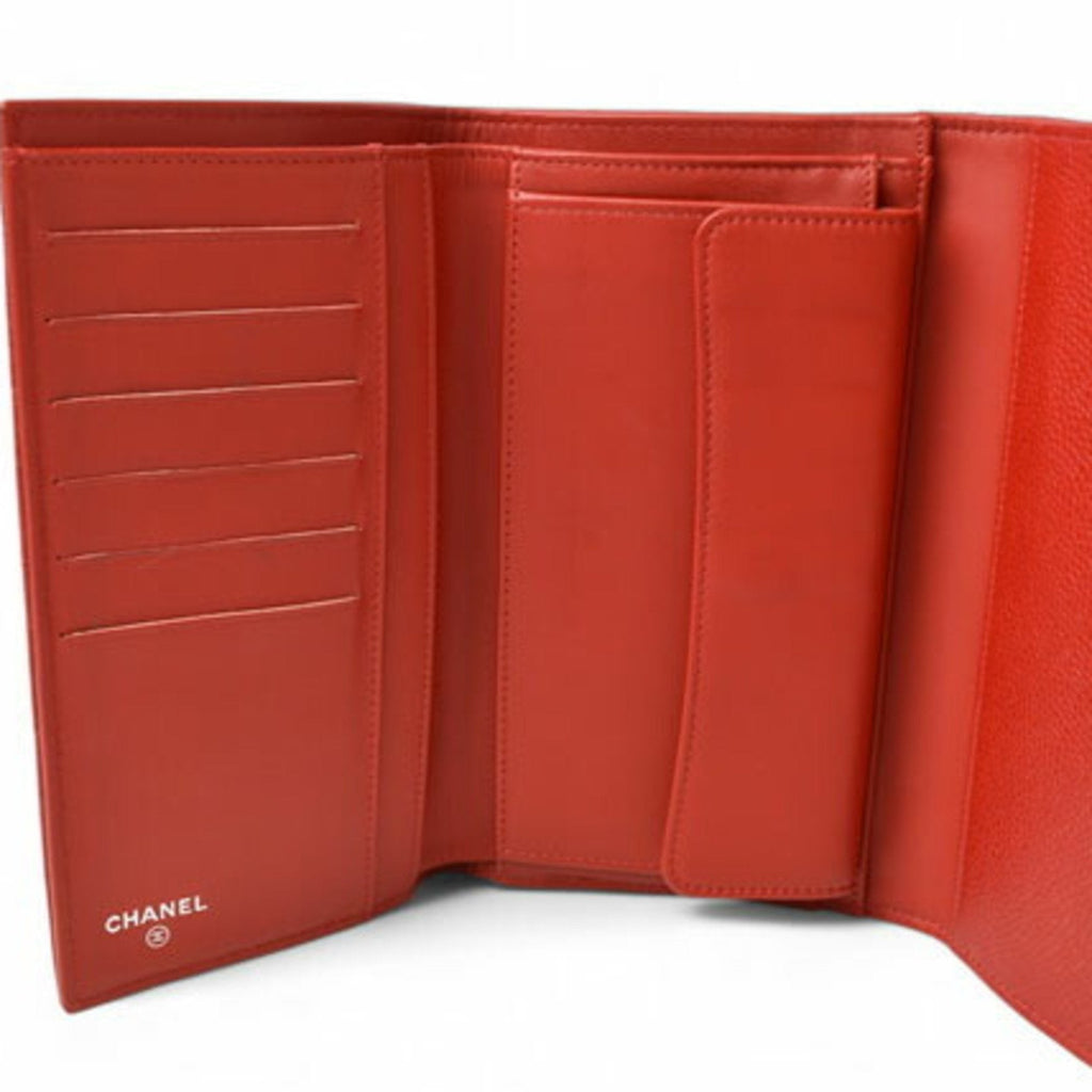 Chanel Matelasse Leather Wallet with Box and Dust Bag