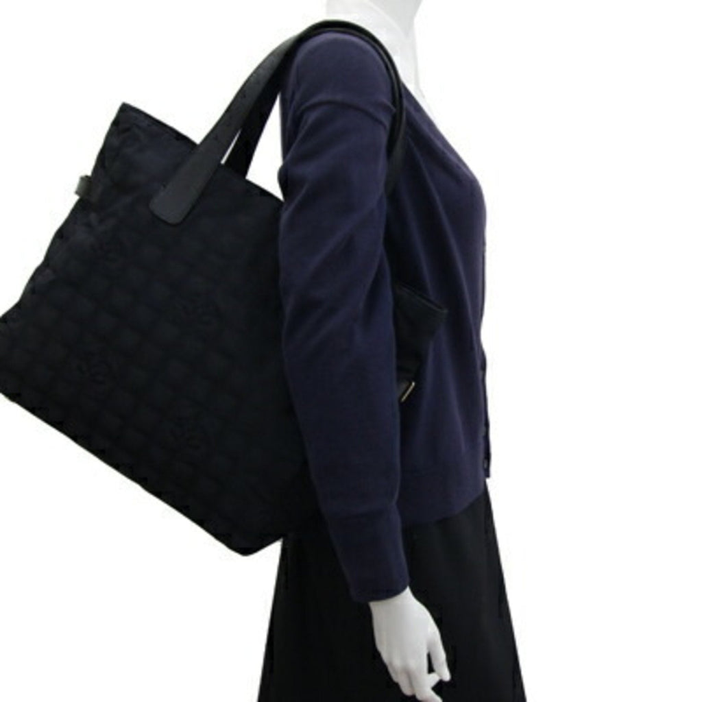 Chanel Travel Line Synthetic Tote Bag with Minor Wear