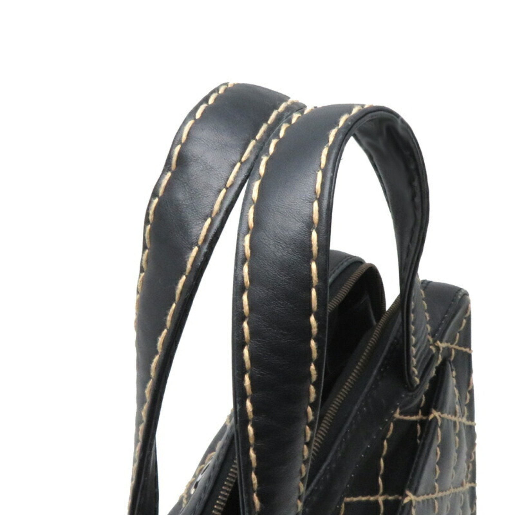 Chanel Elegant Leather Wild Stitch Bag with Dust Bag