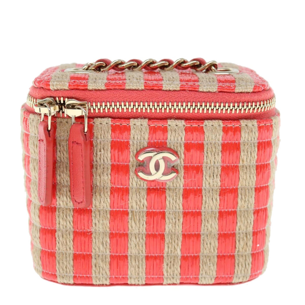 Chanel Raffia Leather Crossbody Bag AS1161