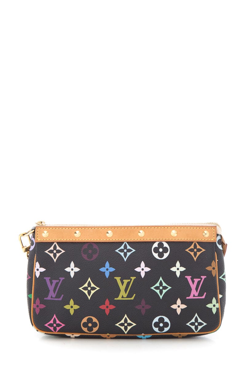 Louis Vuitton X Takasgi Murakami 2003 Multicolor Canvas Monogram Pochette
