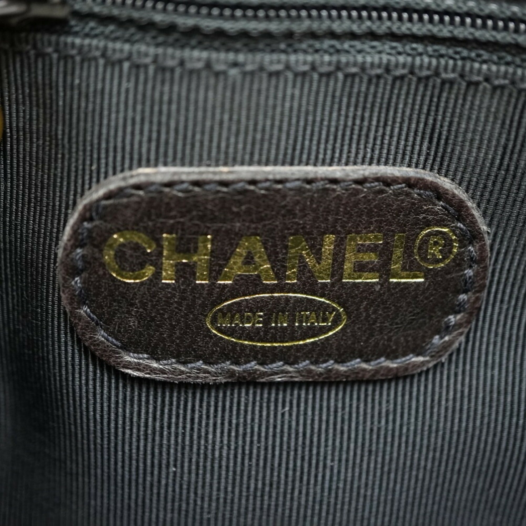 Chanel Black Caviar Leather Shoulder Bag