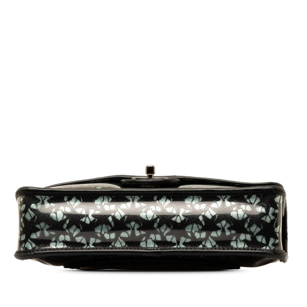 Chanel Classic Flap Bag LacePrint Patent Leather