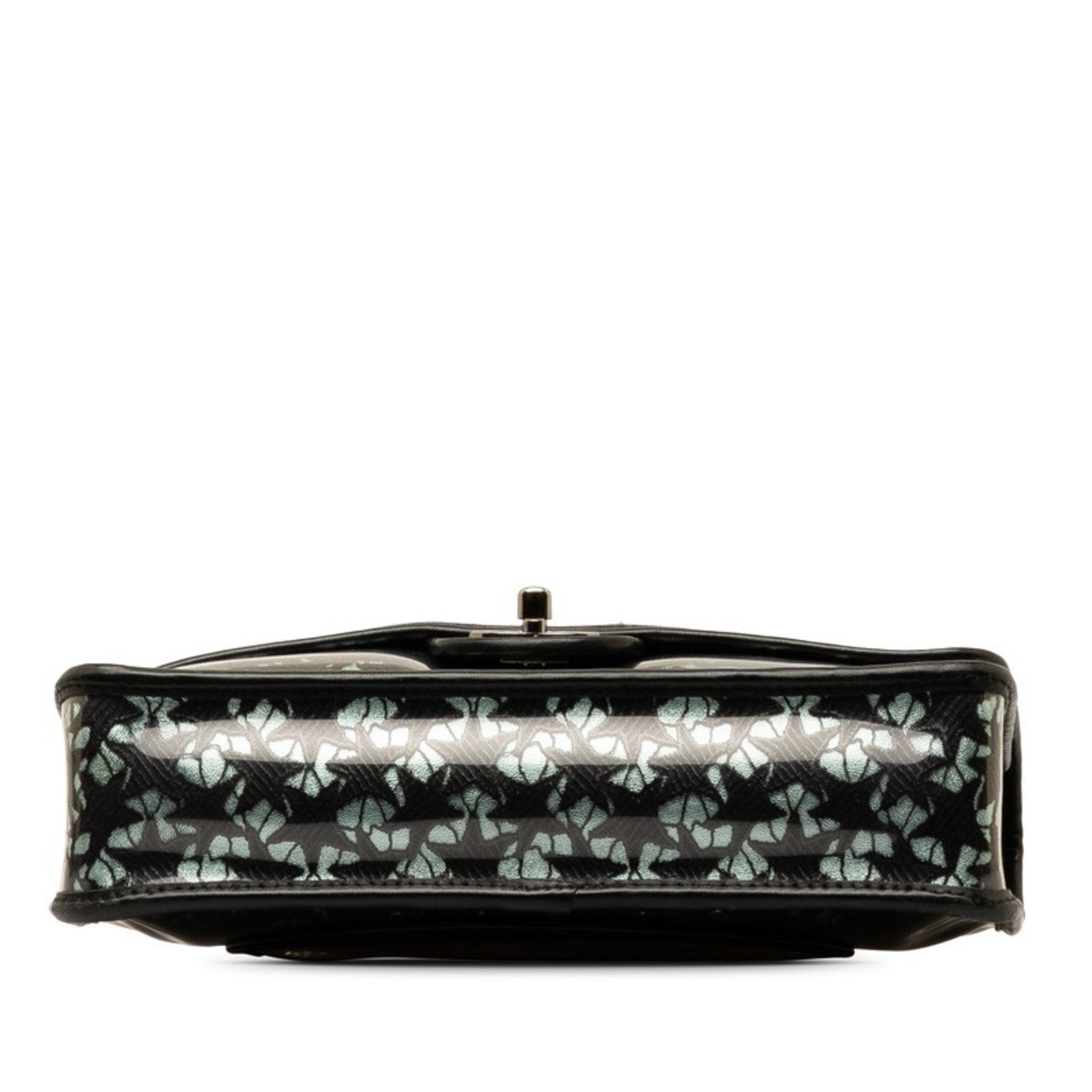 Chanel Classic Flap Bag LacePrint Patent Leather