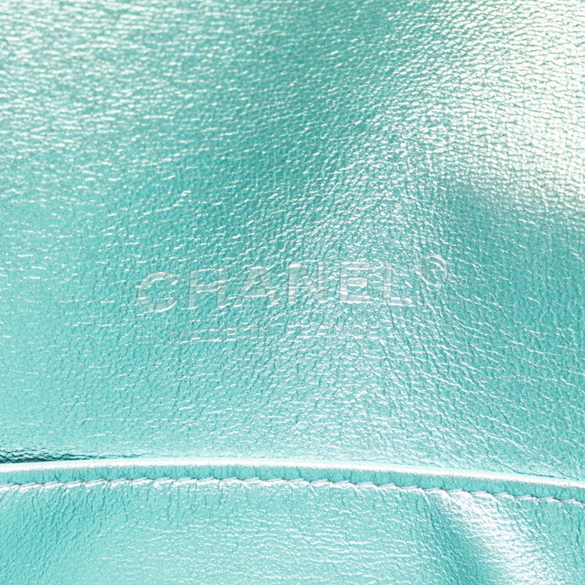 Chanel Classic Flap Bag LacePrint Patent Leather