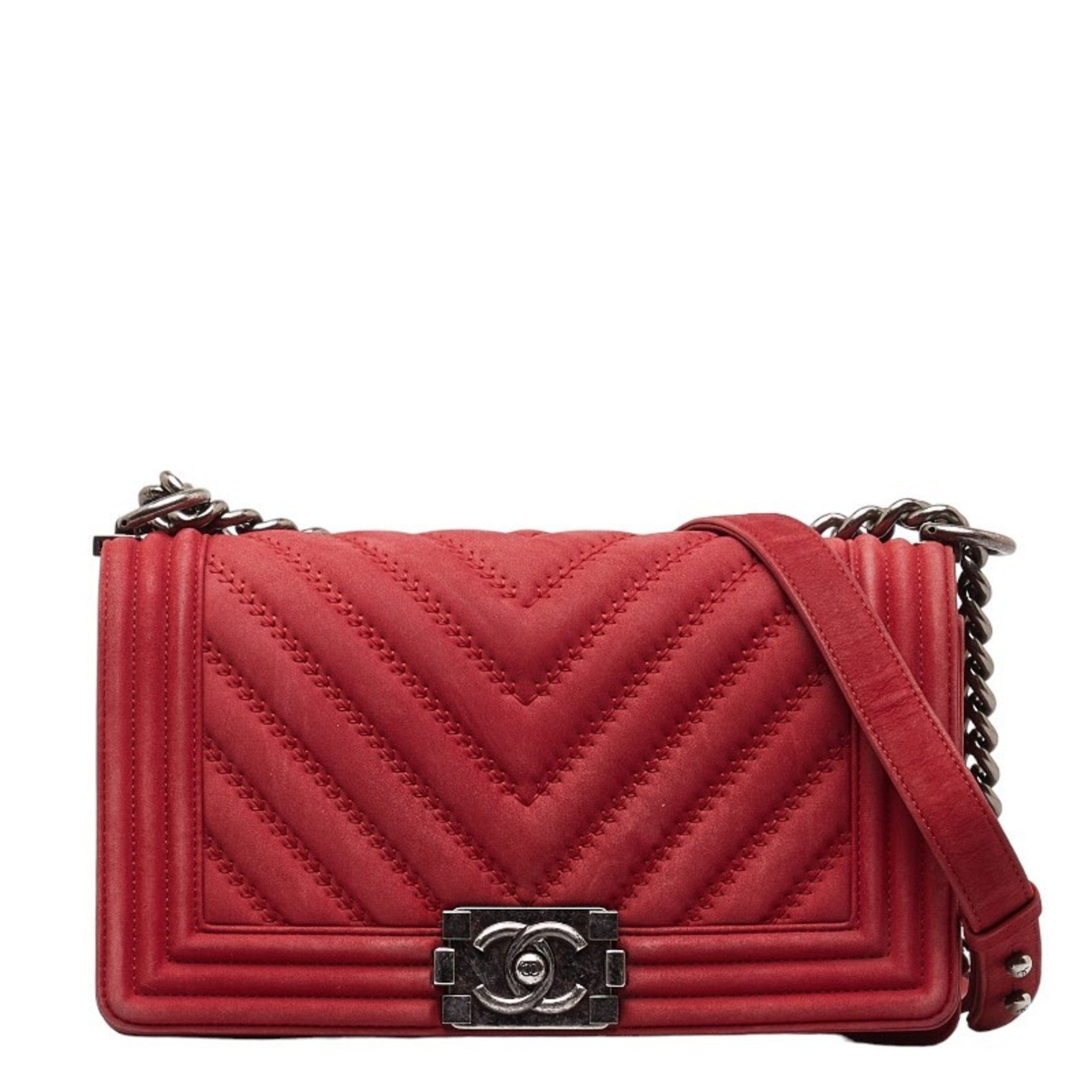 Chanel Boy Chanel Suede Quilted Shoulder Bag
