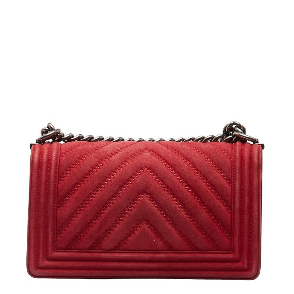 Chanel Boy Chanel Suede Quilted Shoulder Bag