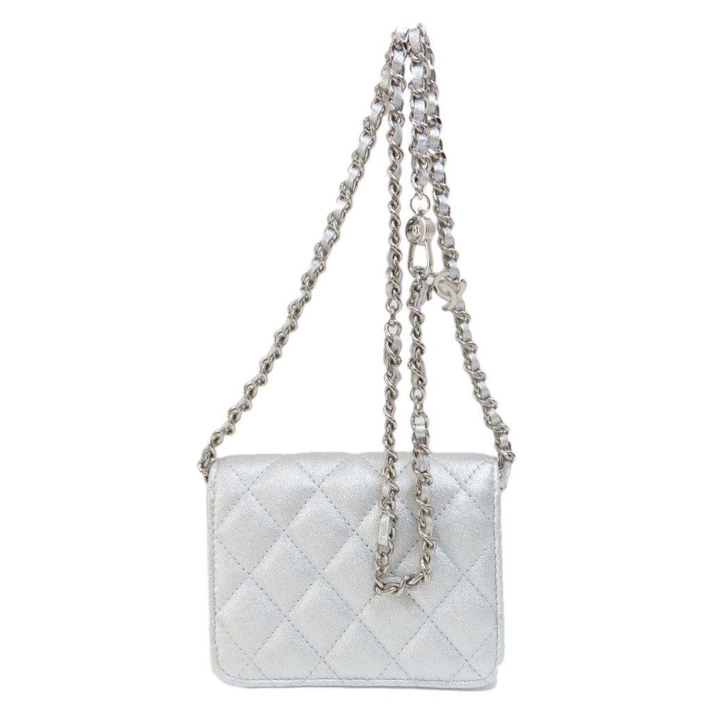 Chanel Quilted Star Silver Chain Bag