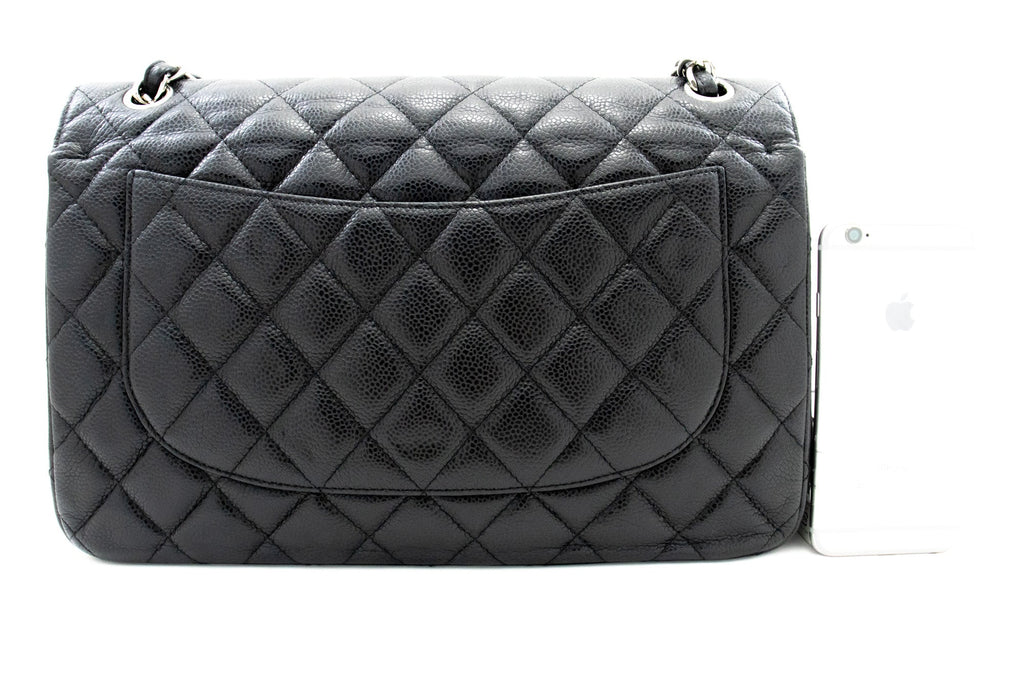 Chanel Classic Double Flap Caviar Leather Bag